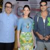 Akshay Kumar, Tammanah and Ramesh Taurani at the Promotion of Entertainment in South India