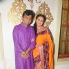 Poonam Dhillon with her brother Aneel Murarka for Raksha Bandhan