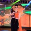Tammanah walks the ramp with a dog at the Promotions of Entertainment in Bangalore