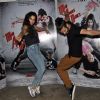 Saahil Prem and Amrit Maghera give a dance pose at the Promotion of Mad About Dance