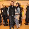 Neha Dhupia with Varun at his Couture Collection Peview at AZA