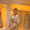 Ramona Narang tries a saree at Varun Bhal's Couture Collection Preview at AZA