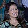 Rani Mukherjee gives a cute smile for the camera at the Promotion of Mardaani at a Local School