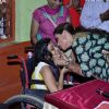 Rani Mukherjee was seen kissing a special child at the Promotion of Mardaani at a Local School