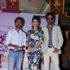 Nawazuddin Siddiqui, Nimrat Kaur and Irrfan Khan pose for the media at the DVD Launch of Lunchbox