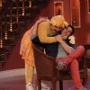 Dadi giving Akshay Kumar a kiss at the Promotion of Entertainment on Comedy Nights with Kapil