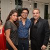 Shaan with his wife and Ravi Behl at Shama Sikander's Birthday Bash