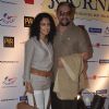 Kabir Bedi with a friend at the Premiere of 100 Foot Journey hosted by Om Puri