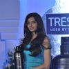 Diana Penty poses for the media with Tresseme products at the endorsement event