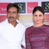 Ajay Devgn and Kareena Kapoor at the Press Conference of Singham Returns