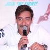 Ajay Devgn addresses the media at the Press Conference of Singham Returns
