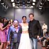Mugdha Godse walks the ramp with designers at Bangalore Fashion Week Day 3