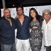 Ali Asgar, Sunil Grover and Melissa Pais pose for the media at her Birthday Bash