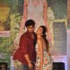 Arjun Kapoor and Deepika Padukone give a funky pose at the Song Launch of Finding Fanny