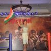 Priyanka Chopra poses with the India Flag at the Music Launch of Mary Kom