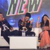Deepika Padukone, Abhishek Bachchan and Boman Irani share a moment of laughter at the Trailer Launch