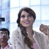 Bipasha Basu watches a performance at the Promotions of Creature 3D at Mithibai College