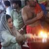 Rani Mukherjee performs a pooja at Ambaji Temple