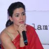 Kirti Kulhari addresses the media at the Launch of 'kalamwali.com'