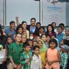 Zayed Khan poses with kids at Rouble Nagi's Art Workshop