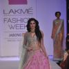 Nargis Fakhri walks the ramp for Anushree Reddy at the Lakme Fashion Week Winter/ Festive 2014 Day 5