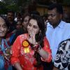 Rani Mukherjee waves to her fans at the Self Defence Workshop