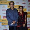 Suresh Wadkar poses with wife at Shaan's Live Concert