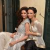 Roshni Chopra poses with Karishma Tanna at the Launch of her Fashion Label