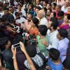 Shilpa Shetty snapped giving media bytes at the Visarjan of Lord Ganesha