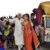 Shilpa Shetty spotted with her father at the Visarjan of Lord Ganesha