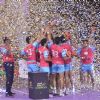 Jaipur Pink Panthers enjoying their Victory at the Grand Finale of Pro Kabbadi League