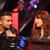 Bipasha Basu snapped talking with Honey Singh on India's Raw Star