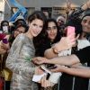 Isabelle Kaif with her fans at the Premiere of Dr. Cabbie in Canada