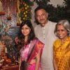Suresh Oberoi with his wife at the Visarjan of Lord Ganesha