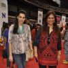 Mana Shetty with a friend at Design One Exhibition by Sahachari Foundation