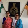 Rani Mukherjee with the Police Commissioner of Pune