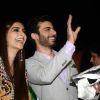 Fawad Khan waves out to his fans at the Promotions of Khoobsurat in Delhi