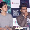 Arjun Kapoor and Deepika Padukone at the Promotions of Finding Fanny in Delhi