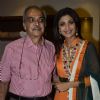 Shilpa Shetty poses with a guest at the Promotion of Iosis Medi Spa