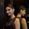 Sonam Kapoor poses beautifully for the camera at the Music Launch of Khoobsurat
