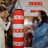 Priyanka teaches some boxing moves at the Promotions of Mary Kom at Usha World