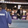 Abhishek Bachchan playing Table Tennis at Asian Junior TT Championship