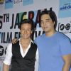 Tiger Shroff along with Rinzing Denzongpa was snapped at the 5th Jagran Film Festival Mumbai