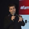 Karan Johar addressing the audience at the Launch of 'Fame Fashion Network'