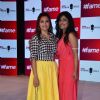 Maria Goretti and Shibani Kashyap pose for the media at the Launch of 'Fame Fashion Network'