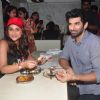 Parineeti and Aditya enjoy their meal at Madras Cafe