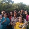 Aditya poses with Parineeti Chopra's family during Daawat-e-Ishq Food Yatra