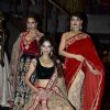 Models showcase the designs at the Store Launch of Shyamal Bhumika