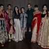 Dia Mirza pose with the models at the Store Launch of Shyamal Bhumika
