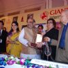 Helen being felicitated at Giant Awards in Trident
